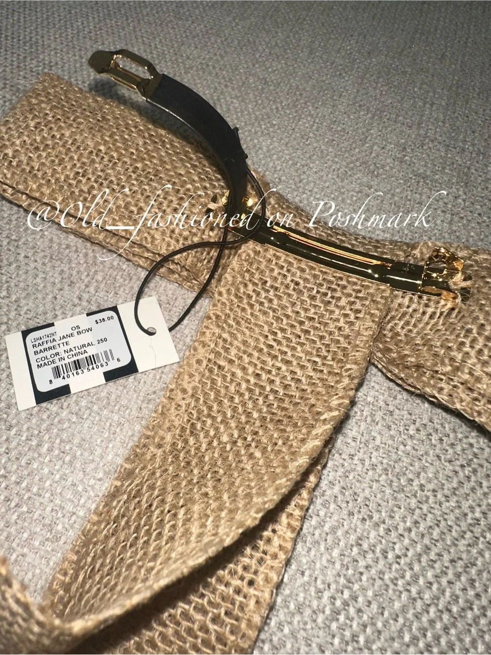 LELE SADOUGHI Raffia Jane Bow Barrette